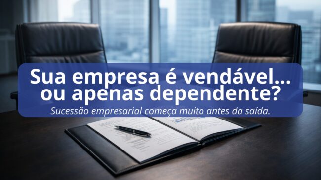 Sucessão empresarial começa muito antes da saída. Sucessão empresarial começa muito antes da saída.