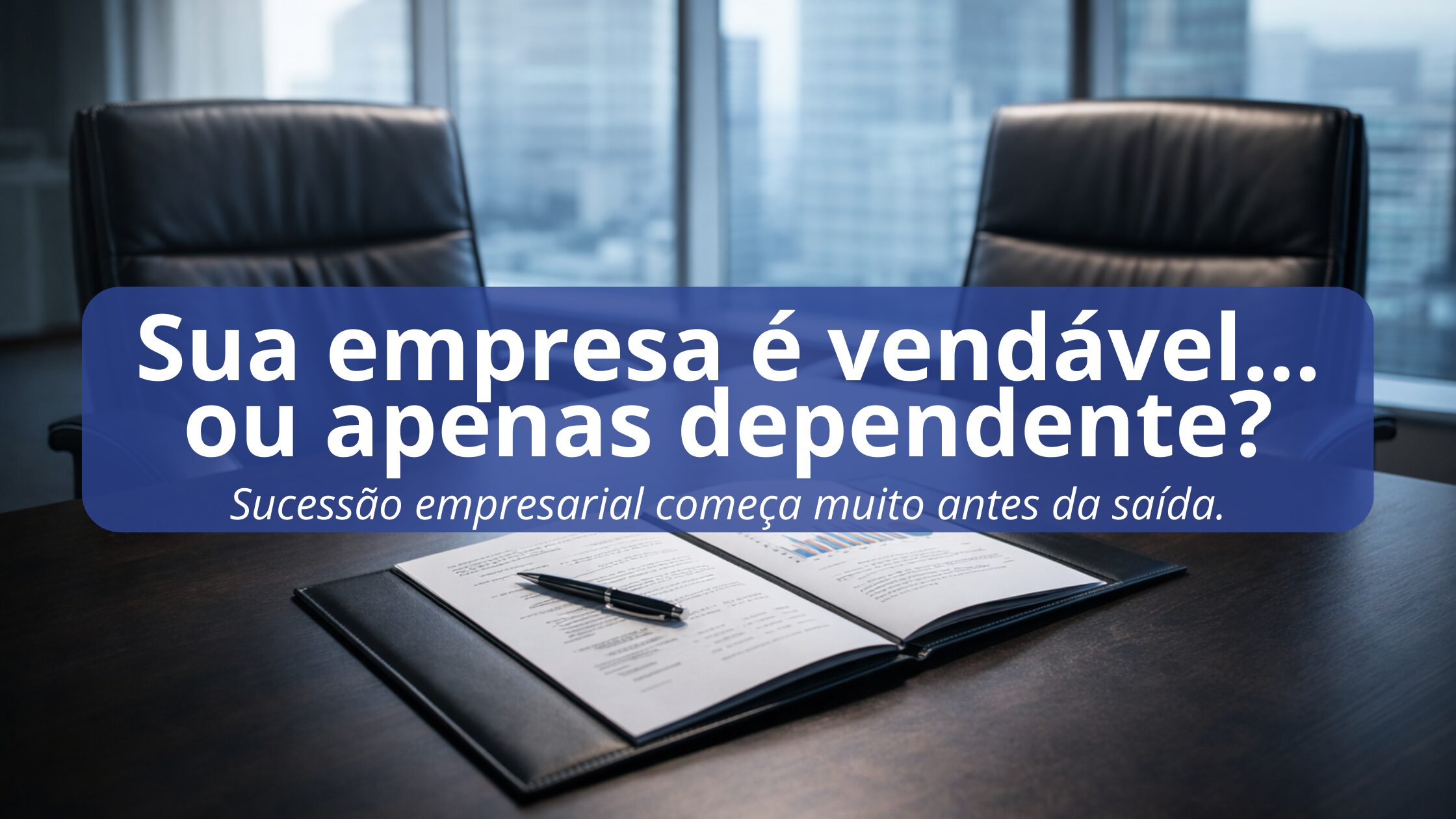 Sucessão empresarial começa muito antes da saída.