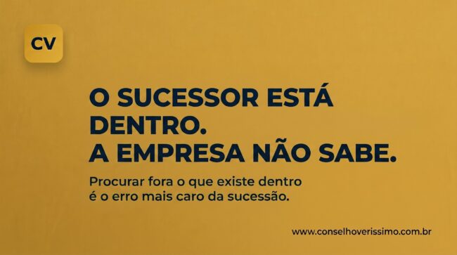 O sucessor está dentro. A empresa não sabe.